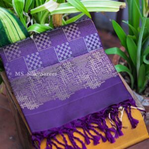 Pure Handloom Fancy lanender saree with border
