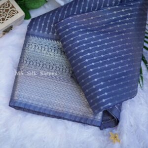 blue saree with golden border