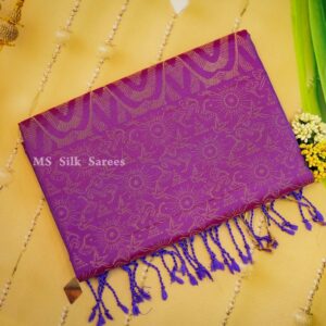 Pure Handloom Double warp soft silk saree with turning border with thread